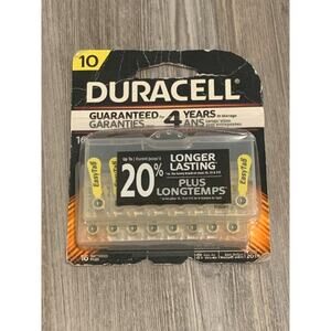Duracell Size 10 Hearing Aid Batteries-16 Pack-Easy-Fit Tab